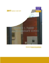 2017 Dean's Report