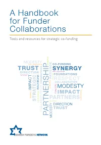 A Handbook for Funder Collaborations