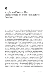 Apple and Nokia: the Transformation from Products to Services