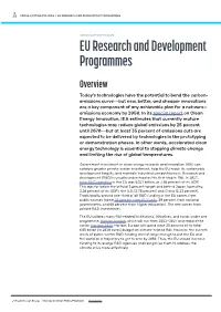 Eu Research and Development Programmes