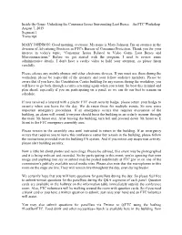 FTC Inside the Game: Unlocking the Consumer Issues Surrounding Loot Boxes Workshop Transcript Segment 1