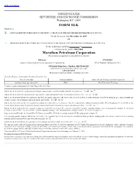 Marathon Petroleum Corporation (Exact Name of Registrant As Specified in Its Charter)