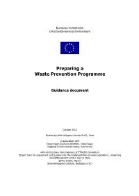 Preparing a Waste Prevention Programme