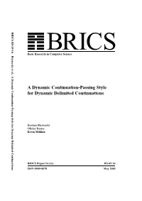 A Dynamic Continuation-Passing Style for Dynamic Delimited Continuations