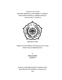Conflicts of Values Between Traditional and Modern Cultures in William Dean Howells a Modern Instance: a Sociological Approach