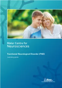Functional Neurological Disorder