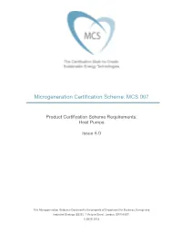 Microgeneration Installation Standard