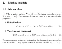 1. Markov Models