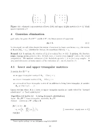 4 Gaussian Elimination 4.1 Lower and Upper Triangular Matrices