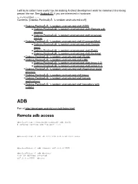 Android Development Work for Command-Line Loving Person Like Me