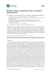 Bogdanov Map for Modelling a Phase-Conjugated Ring Resonator