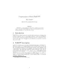 Cryptanalysis of Block Enrupt