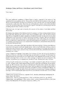 Exchanges, Claims, and Powers: About Bruno Leoni's Social Theory
