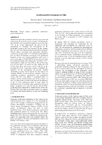 Geothermal Development in Chile