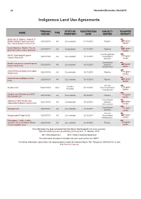 Indigenous Land Use Agreements