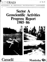 Sector a . Geoscientific Activities Progress Report 1985-86