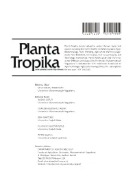 Editor in Chief Editorial Board Editorial Address