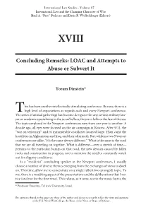 LOAC and Attempts to Abuse Or Subvert It