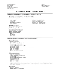 Material Safety Data Sheet ______1