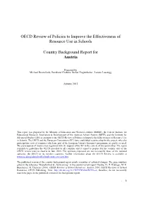 OECD Review of Policies to Improve the Effectiveness of Resource Use in Schools