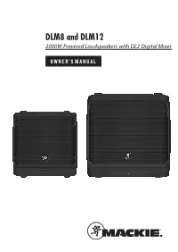 DLM8 and DLM12 2000W Powered Loudspeakers with DL2 Digital Mixer
