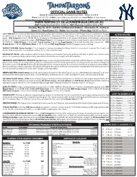 OFFICIAL GAME NOTES George M
