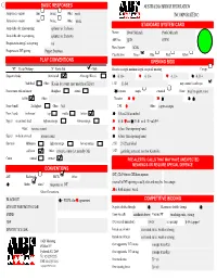 Convention Card Editor