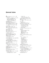 General Index