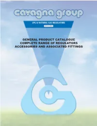 General Product Catalogue Complete Range of Regulators Accessories And