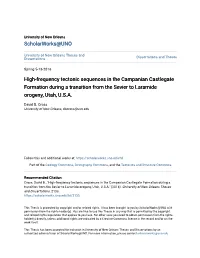 High-Frequency Tectonic Sequences in the Campanian Castlegate Formation During a Transition from the Sevier to Laramide Orogeny, Utah, U.S.A