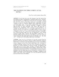 The Standing Doctrine's Dirty Little Secret