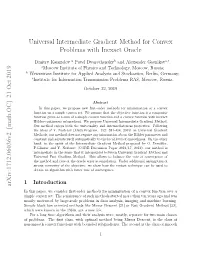 Universal Intermediate Gradient Method for Convex Problems with Inexact Oracle