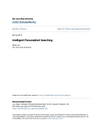 Intelligent Personalized Searching