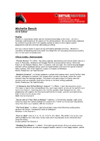 Michelle Bench Avid Editor