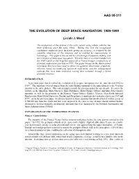 The Evolution of Deep Space Navigation: 1989-1999