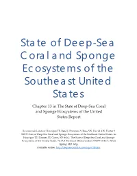 Chapter 13. State of Deep-Sea Coral and Sponge Ecosystems of the U.S