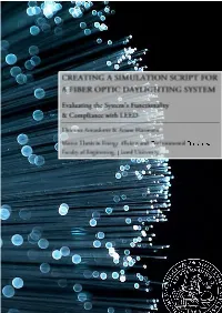 Creating a Simulation Script for a Fiber Optic