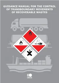 Guidance Manual for the Control of Transboundary Movements of Recoverable Wastes