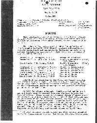 Prelilinary REPORT U.S.S. LEXINGTON LOSS in ACTION May 8, 1942 CORAL SEA Class .•.• Aircraft Carrier (CV2) Full Load: Launched