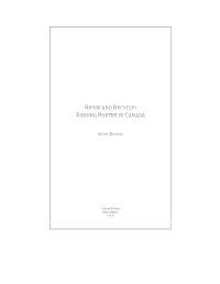 Reuse and Recycle: Finding Poetry in Canada