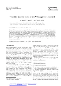 The Radio Spectral Index of the Vela Supernova Remnant