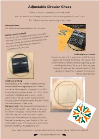 Adjustable Circular Chase