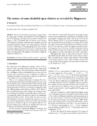 ASTRONOMY and ASTROPHYSICS the Nature of Some Doubtful Open Clusters As Revealed by Hipparcos