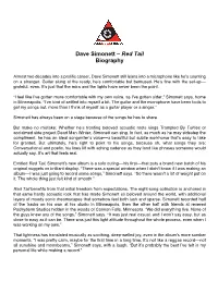 Dave Simonett – Red Tail Biography