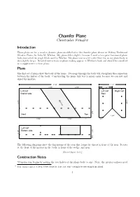Chamfer Plane