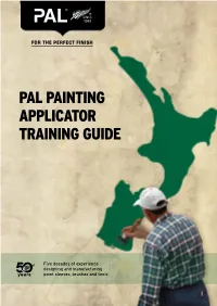 Pal Painting Applicator Training Guide