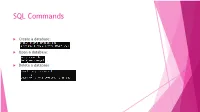 SQL Commands