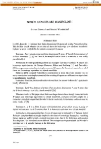 Which H-Spaces Are Manifolds? I