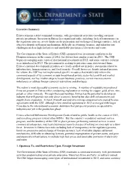 Executive Summary Eritrea Remains a Strict Command Economy, With