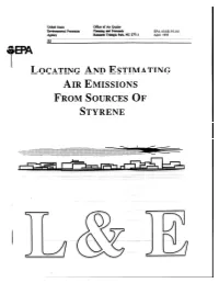 Locating and Estimating Sources of Styrene